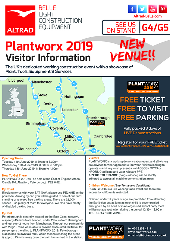 Altrad Belle @ Plantworx '19 - A Visitor's Guide